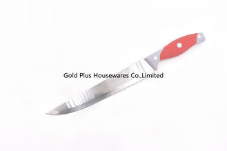 China 8 pulgadas de la calidad que corta de la manija roja fuerte multifuncional portátil del cuchillo de cuchillo pequeño de acero inoxidable de la fruta proveedor