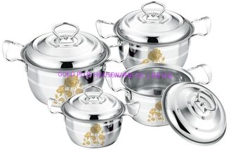 China 2015 PC determinadas &6 de los productos del cookware caliente del acero inoxidable y 8pcs pote clásico +flower proveedor