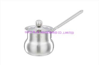 China Tipo taza de Oriente Medio de la leche de la plata del acero inoxidable con el pote del café del handle&amp; de la tapa y del acero inoxidable proveedor