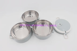 China 3 capas de 2.1L del vajilla de la fiambrera del envase plástico sellado hermético de la cena para la comida campestre proveedor