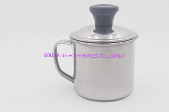 China taza de acero inoxidable del vino del cromo de la taza del uso al aire libre del 12cm que acampa con la cubierta proveedor
