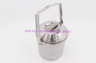 China 1.5L que cocinan el pote al aire libre del almacenamiento de la comida de la comida campestre de la herramienta con fácil de plata de la tapa llevan la caja de la comida con la manija proveedor