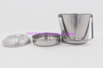 China fiambrera de acero inoxidable de la comida 1L del metal durable del contenedor de almacenamiento con el portador portátil de la comida de la tapa que acampa proveedor