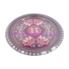 China platos de acero inoxidables de la comida de la cena de la placa de la porción de la parte inferior del oro del vajilla de los 30cm proveedor
