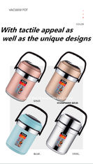 China Pote aislado vacío caliente aislado vacío de acero inoxidable libre de la pared del doble de la venta 2000ML del envase de comida de BPA proveedor