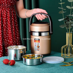 China envase de comida aislado de acero inoxidable hermético del vacío de la forma de la moda 1.6L del pote caliente termal recto colorido de la fiambrera proveedor