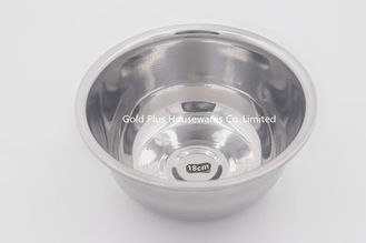China cuenco de ensalada de acero inoxidable del bol grande del lavabo del metal barato del artículos de cocina del 18cm proveedor