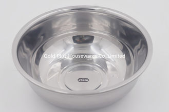 China lavabo de acero inoxidable de la impresión del laser de la bandeja de la porción de la comida del restaurante de los proveedores de los 24cm China proveedor