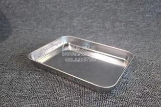 China Placa de acero color plata de acero inoxidable apilable de la porción del metal de molde para el horno de las bandejas de la porción de la comida del hotel proveedor