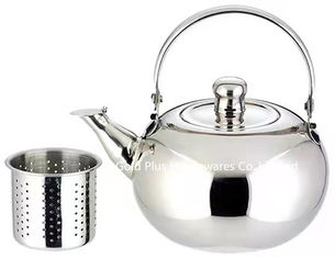 China El pulido modificado para requisitos particulares kichen la caldera que silba de acero inoxidable de té de la tetera del metal de la caldera del top moderno de la estufa proveedor