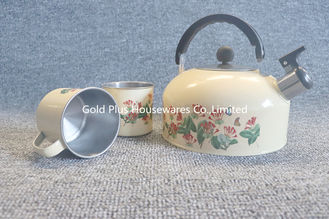 China Nueva caldera de té de acero inoxidable de la etiqueta privada de la tetera del agua de cocción del canalón de la caldera de la tapa de la seguridad del diseño que silba proveedor