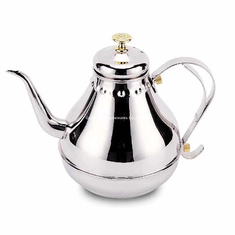 China La tetera clásica del goteo de Dubai con el infuser del té inoxidable seel el pote de la caldera del goteo de la mano de la tetera 1.8L del tamiz proveedor
