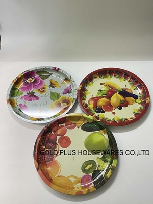 2024 bandeja de color más caliente y bandeja de fruta de acero inoxidable de 45 cm y bandeja de barbacoa, caliente en el mercado de Oriente Medio proveedor