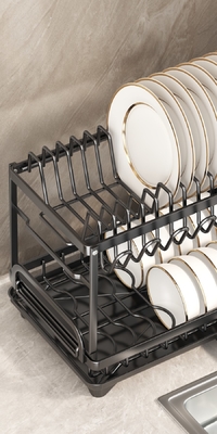 Estante para platos de cocina fácil de ensamblar Estante plegable para necesidades organizacionales proveedor