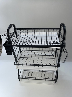 Producto de cocina rectangular en color vibrante para el espacio de la habitación 43CM 3 capas negro, dorado, verde proveedor