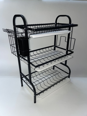 Producto de cocina rectangular en color vibrante para el espacio de la habitación 43CM 3 capas negro, dorado, verde proveedor