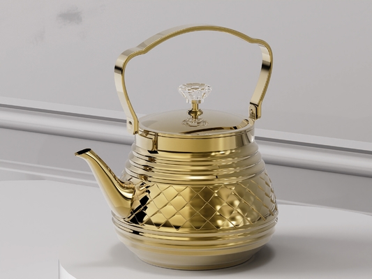 Hervidor silbante de 1.0L-3.0L, color dorado y plateado, apto para llama abierta y cocina de inducción proveedor