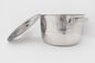 el Cookware 3pcs del 15,18,21cm fijó el pote de cocinar de acero inoxidable para el cuenco de sopa de la comida campestre con la tapa de lujo para la cocina proveedor