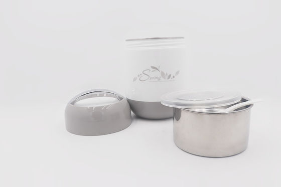 caja doble de la comida del vacío de la tapa de la venta caliente 1L con el tarro aislado de acero inoxidable de la comida de la cuchara proveedor