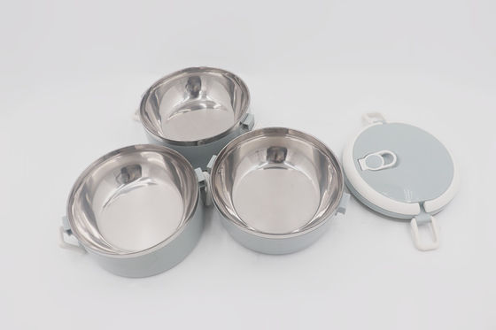 3 capas de 2.1L del vajilla de la fiambrera del envase plástico sellado hermético de la cena para la comida campestre proveedor