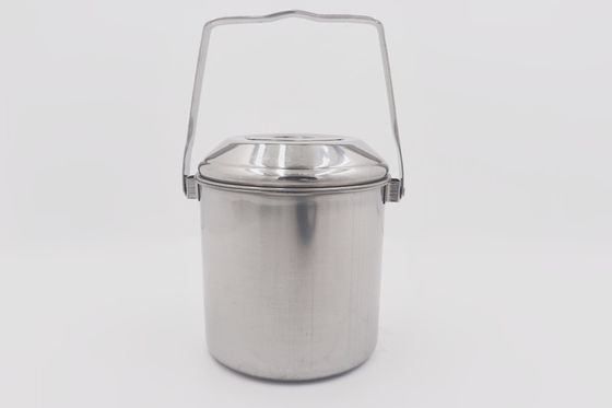 portador de acero inoxidable de la comida de la venta 1L del cookware de lío del grado ligero barato del equipo con la manija grande proveedor