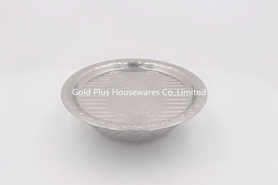 lavabo de lavado vegetal de acero inoxidable del cuenco de la porción del cuenco del lavado del arroz de las herramientas durables de la cocina de los 30-50cm con la tapa proveedor