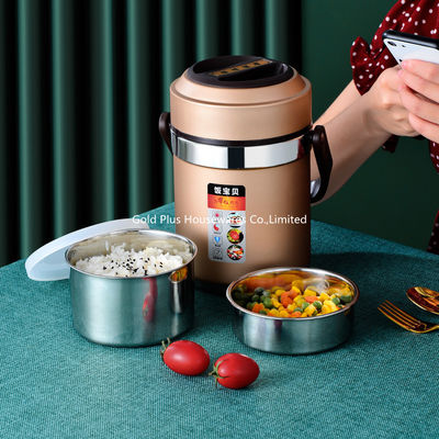 El wholsale 1.6L del Amazonas aisló el tarro portátil del calientaplatos del refrigerador de la fiambrera de una pared doble libre más caliente del bpa proveedor