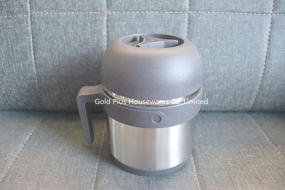 Pote de acero inoxidable portátil de la sopa del vacío de la categoría alimenticia del envase de comida del estilo clásico con la sola manija proveedor