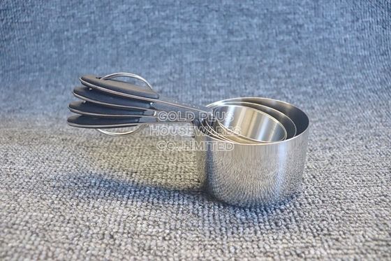 el bakeware de plata 125ml fijó las tazas de medición de acero de las cucharas del metal multi del propósito fijadas de 4 para la hornada proveedor